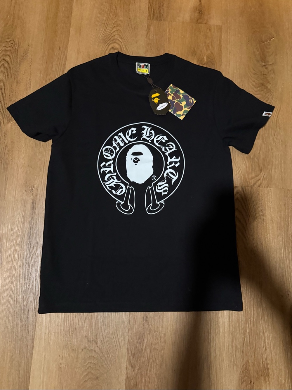 Chrome Hearts Black Tee with White Logo Graphic